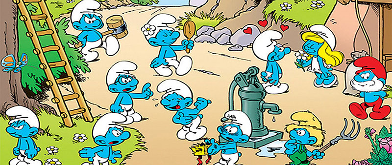 Being blue and small and having a hat is a default, the way each Smurf breaks from that pattern makes them special but also reduces them to that defining factor. So even being the one Smurf who is female and feminin becomes an exclusive feature and lacking other noteworthy qualities ends up reducing a character like Smurfette to the concept of femininity and womanhood.